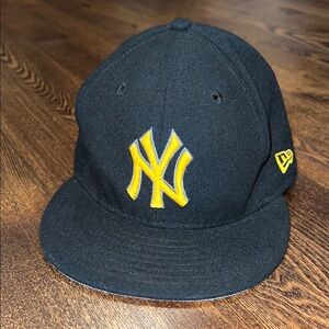 New York Yankees Yellow/Gold/Black New Era 59Fifty fitted hat 7 3/8